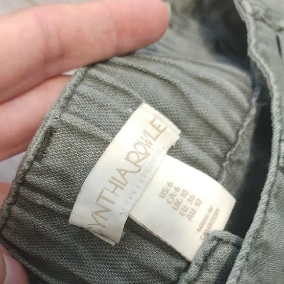 Cynthia Rowley Olive Green Pants - Picture 3 of 9